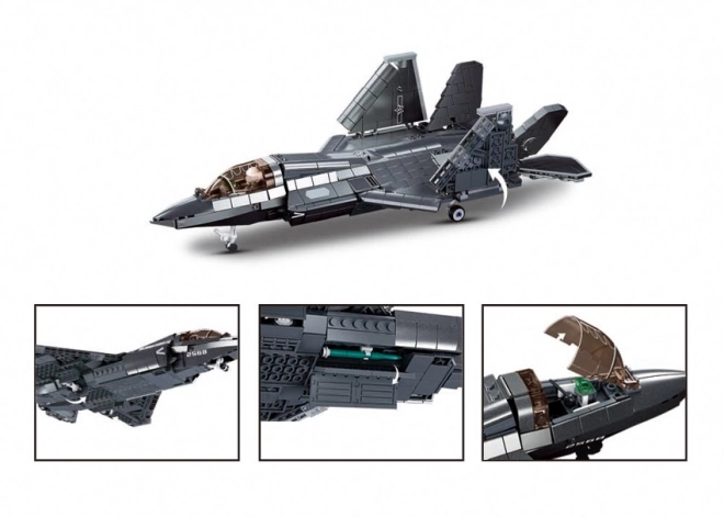 Sluban Stealth Aircraft Metal Building Set