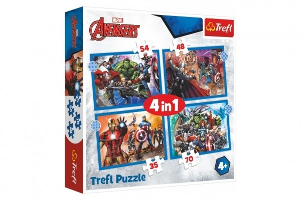 Brave Avengers 4 in 1 Puzzle by Trefl