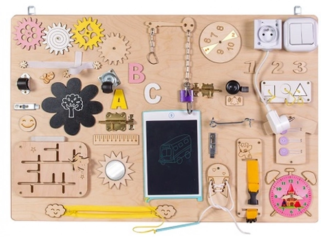 Wooden Sensory Busy Board