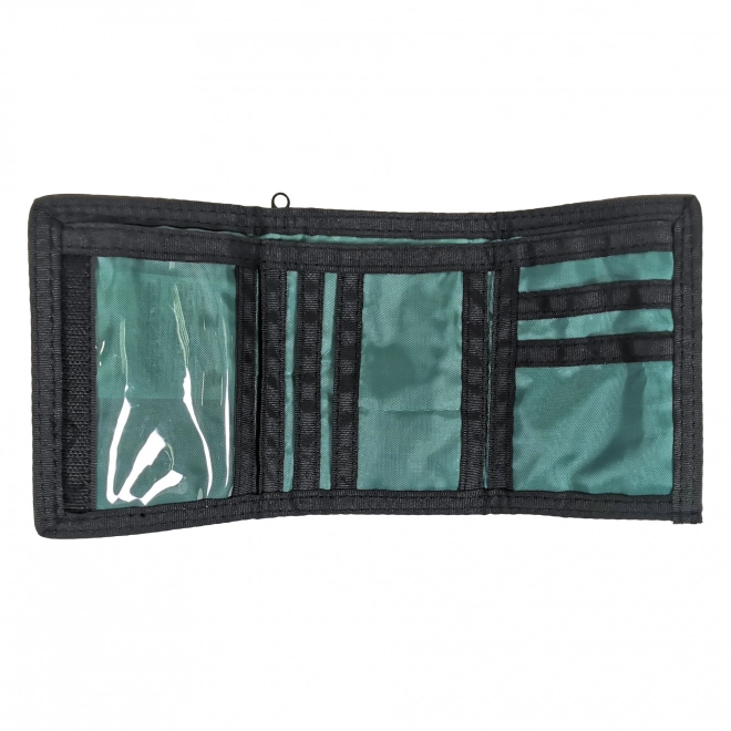 Green textile wallet