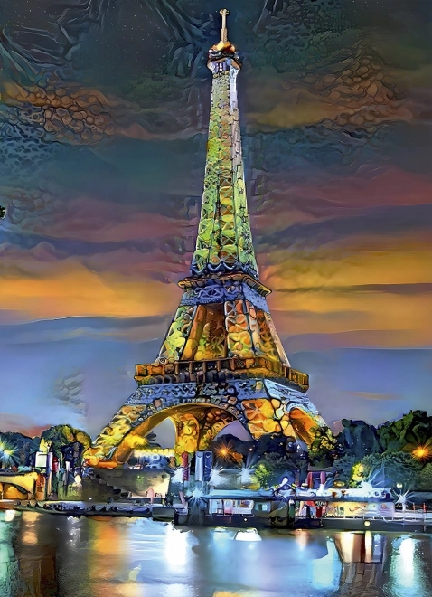 Eiffel Tower at Sunset Puzzle 1000 Pieces