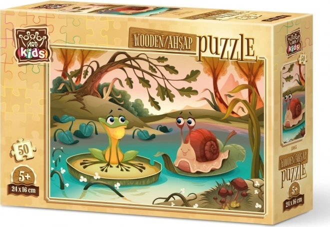 Wooden Puzzle Lake Friends