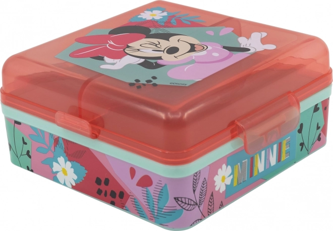 Square Multi Lunch Box Minnie Mouse