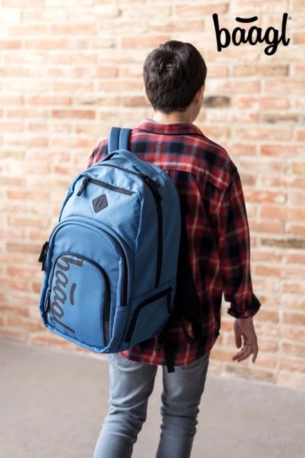 Ergonomic School Backpack Ocean Blue