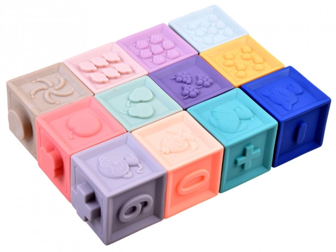 Soft Sensory Baby Blocks Set