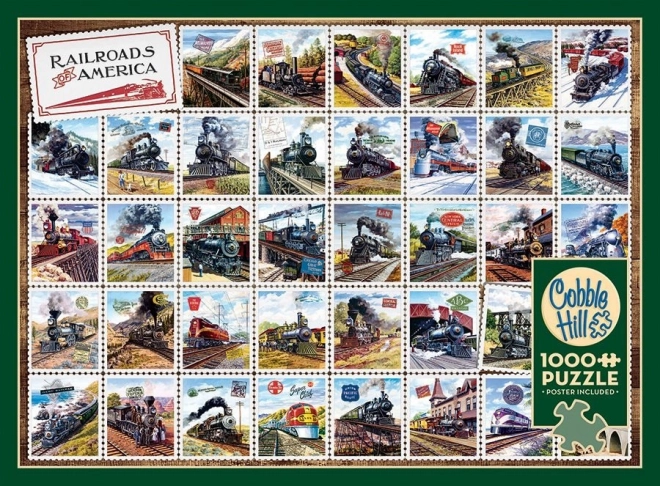 Cobble Hill Puzzle Railways of America 1000 Pieces