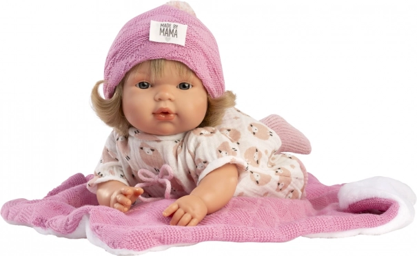 Llorens Lola realistic doll with sounds and soft cloth body 38 cm