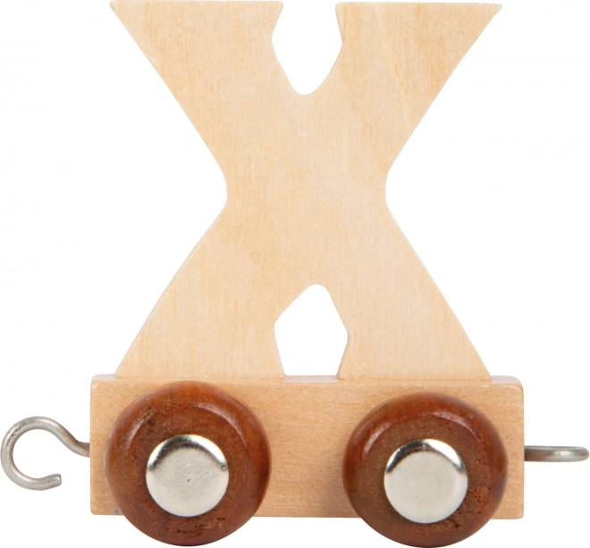 Small Foot Wooden Train Track Carriage with Letter X