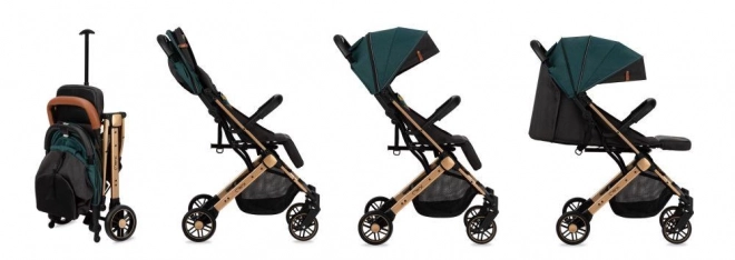 Sport Stroller MoMi Estelle Green with Gold Frame