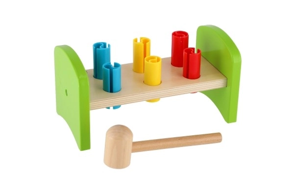 Wooden Hammer Bench in Vibrant Colors