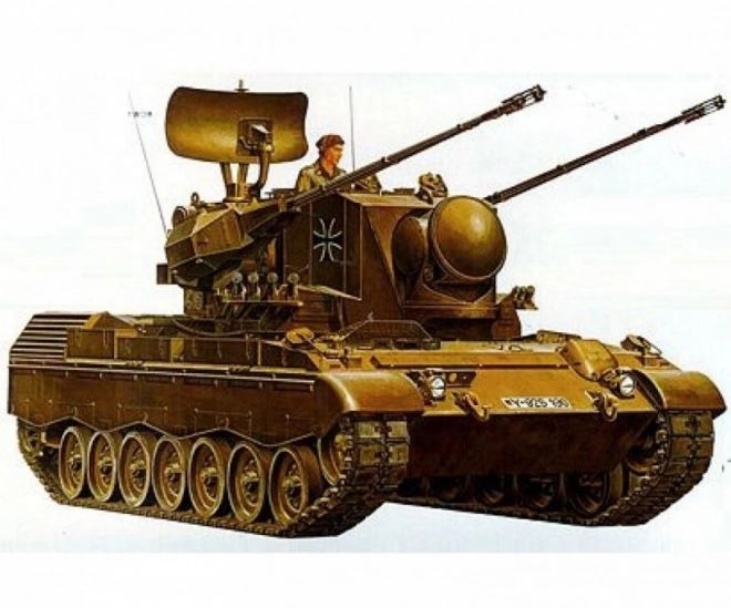 Modello in plastica Flakpanzer Gepard 1/35