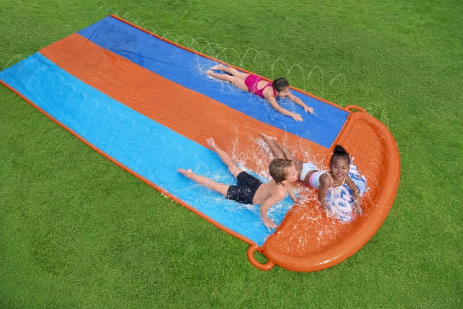 Triple Water Slide with Sprinkler