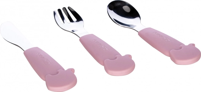 FreeON Stainless Steel Cutlery Set, Pink