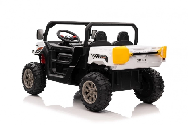 White Electric Ride-On Car 4x4