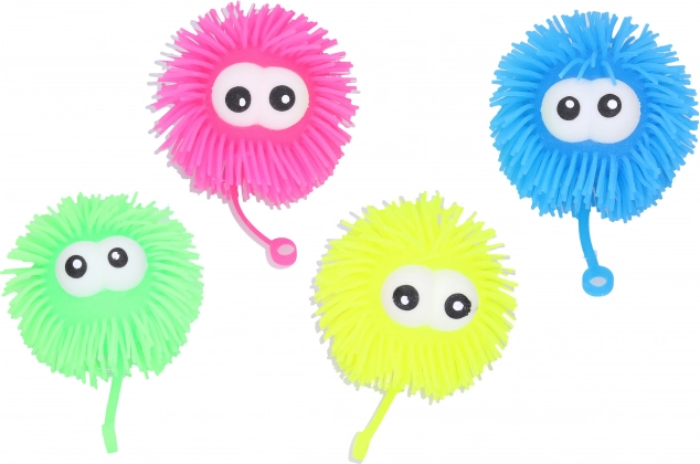 Light-up ball with eyes 9 cm