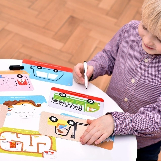 Creative Fun Vehicles Set with Erasable Marker