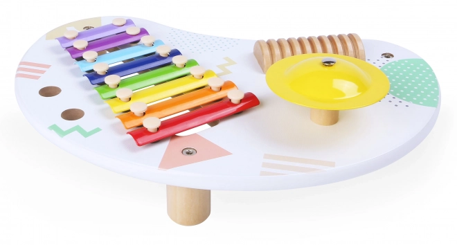 Wooden Musical Instrument Table for Toddlers