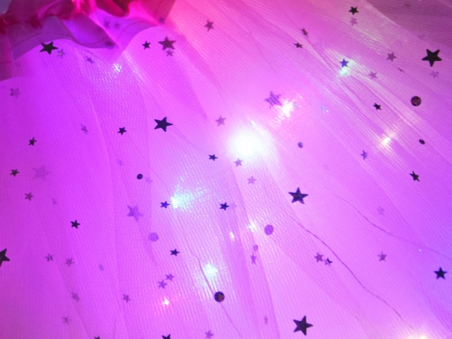 Pink Fairy Costume with Glowing Butterfly Wings – Bright Pink