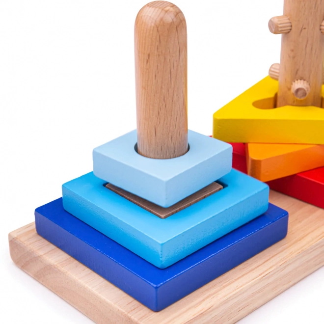 Bigjigs Toys Shape and Spin Wooden Toy