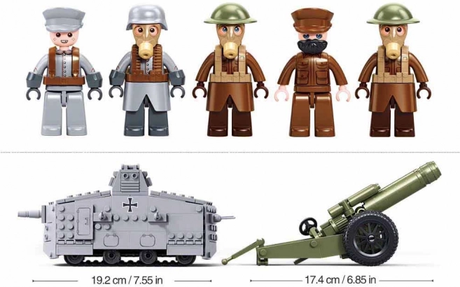 Stavebnice Tank Sluban Army z První světové války