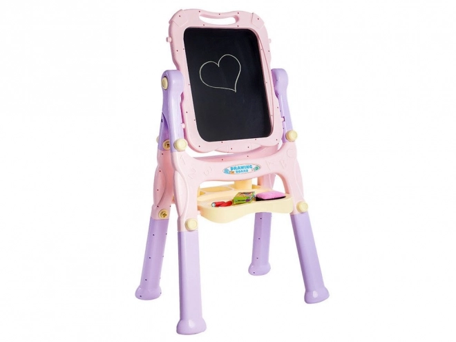 Magnetic and Chalk Drawing Board for Kids – pink