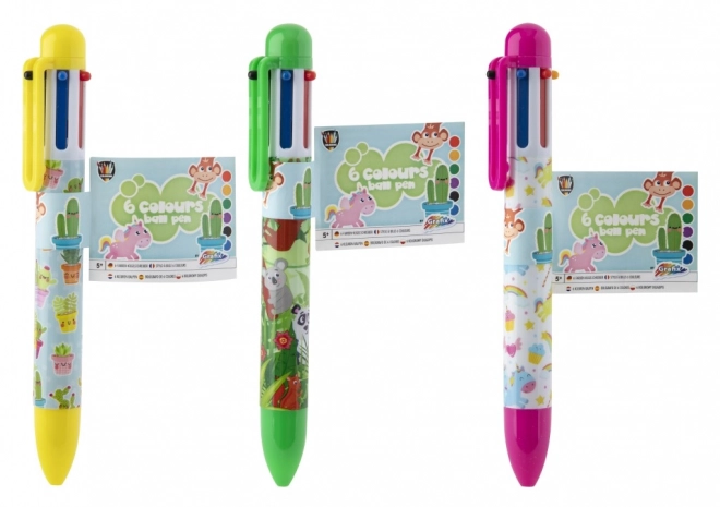 Six-Color Ballpoint Pen