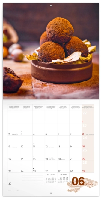 Notique Scented Chocolate Wall Calendar 2025