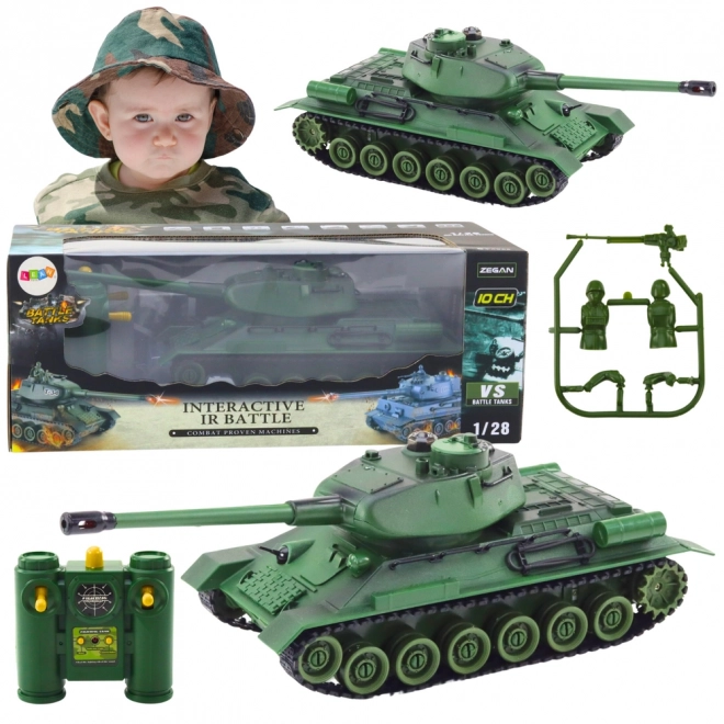 Remote Controlled Military Tank with Rotating Tower