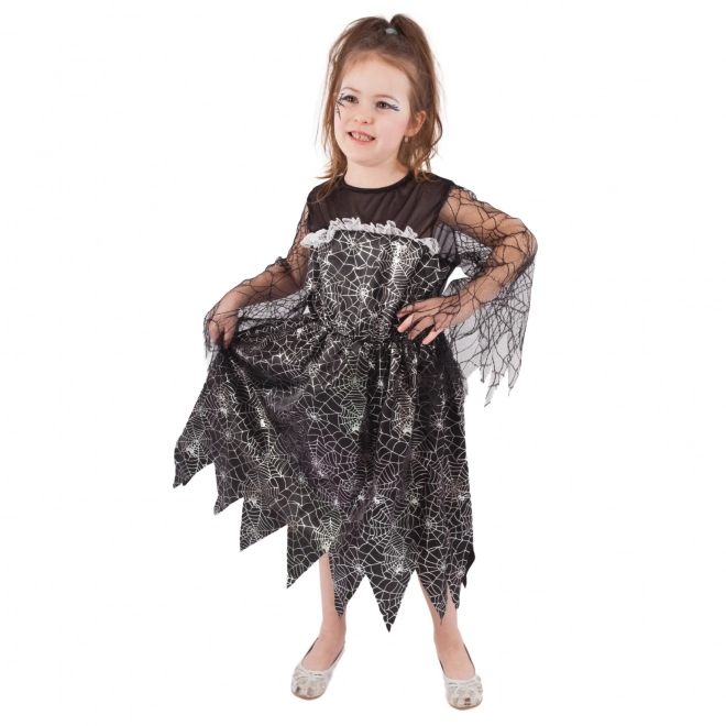 Witch Costume with Spider Web (Size S)