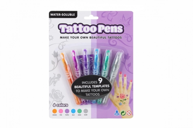 Tattoo Pen Set with Stencils