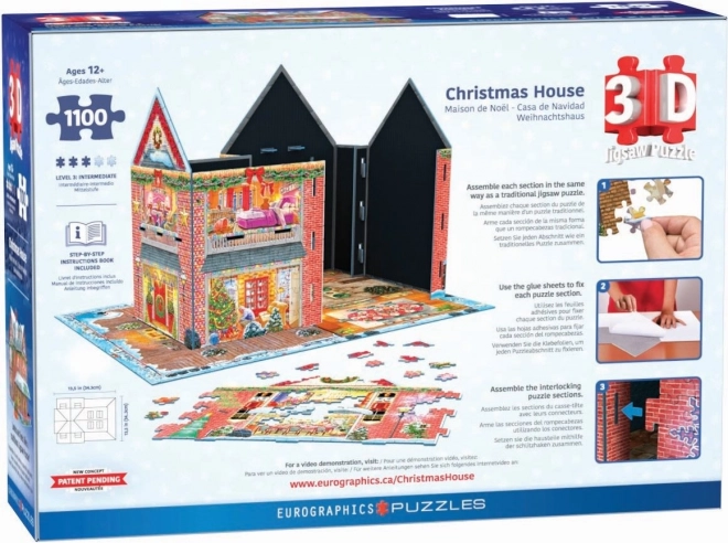 Christmas Cottage 3D Puzzle by Eurographics