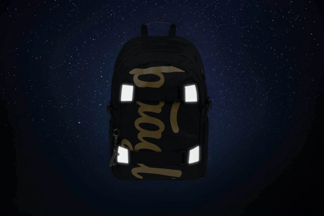 School Backpack Skate Gold