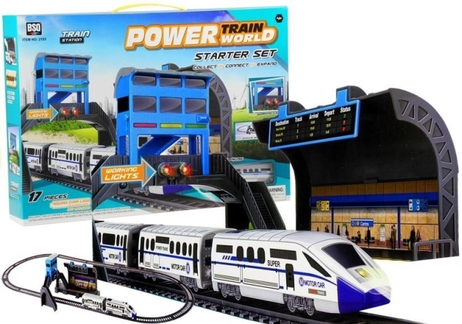 Battery Operated Train Set with Station