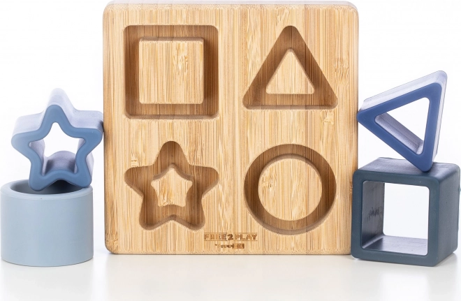 Free2PLAY shape puzzle blue