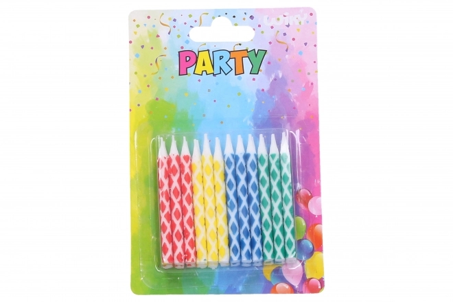 Colorful Birthday Candles 24-Pack