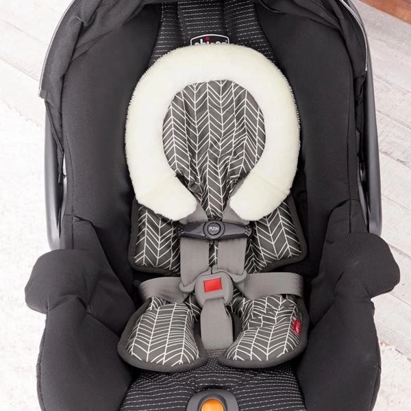 Baby Car Seat Insert Feather Gray