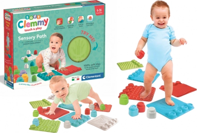 Clementoni Soft Clemmy sensorische matten met blokken