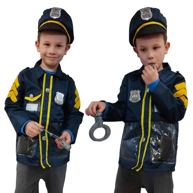 Police Officer Costume Set for Kids 3-8 Years