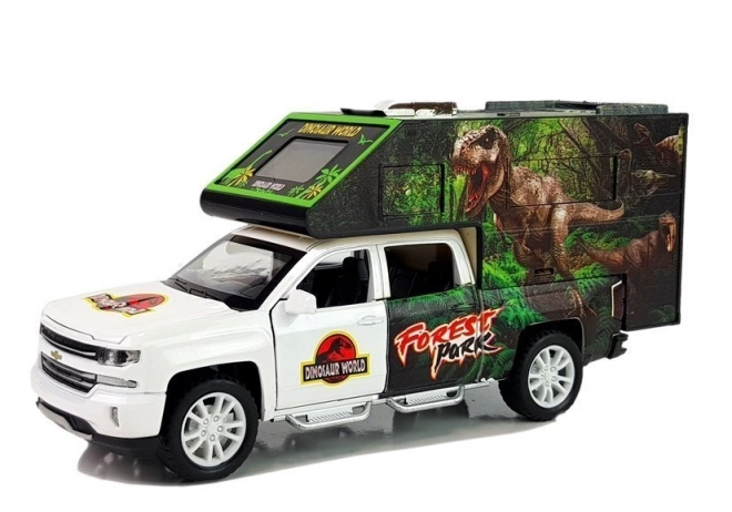 Camper with Dinosaurs