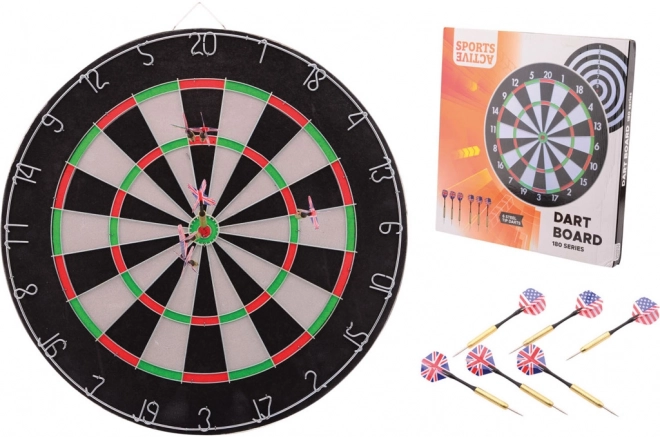 Dartboard with Steel Tip Darts