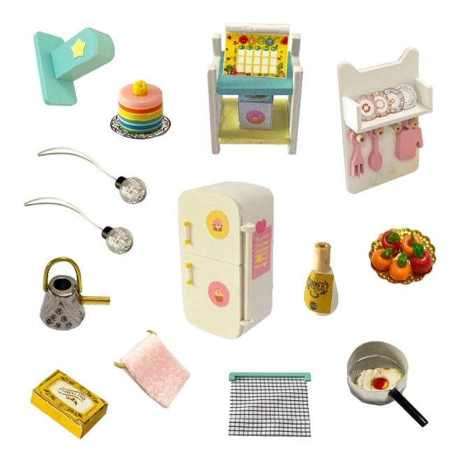 Miniature Dollhouse Happy Kitchen