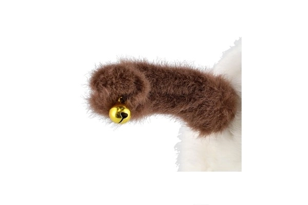 Wind-Up Plush Cat Toy with Twirling Tail