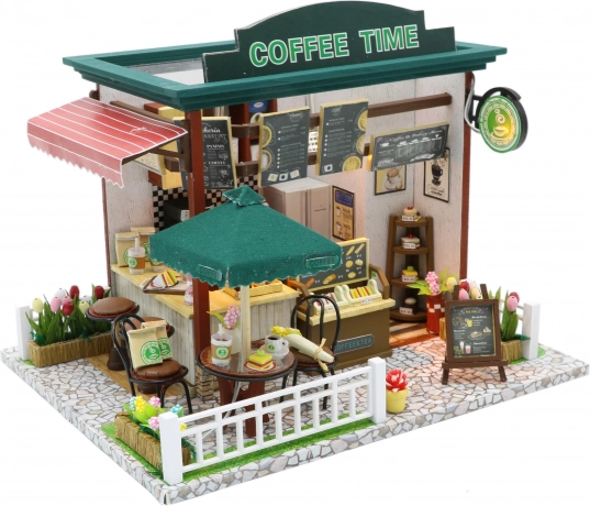 Authentic café in miniature scale