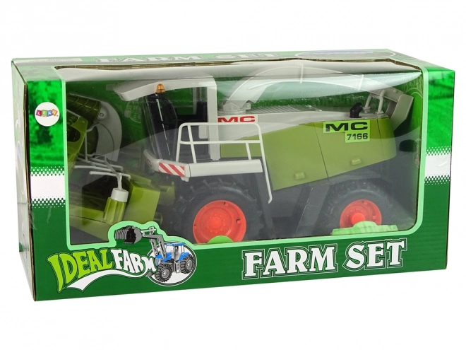 Large Green Harvester with Movable Parts