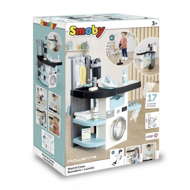 Rowenta Laundry Playset with Iron and Vacuum Cleaner