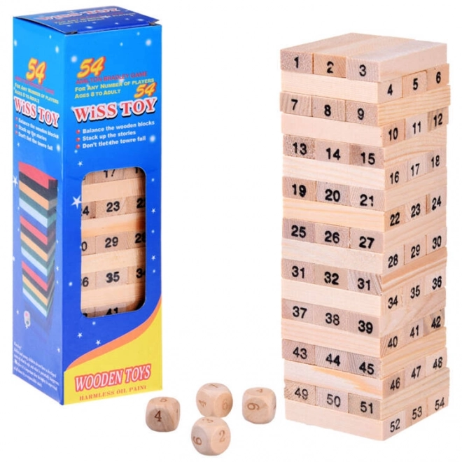 Wooden Jenga Stacking Tower Game