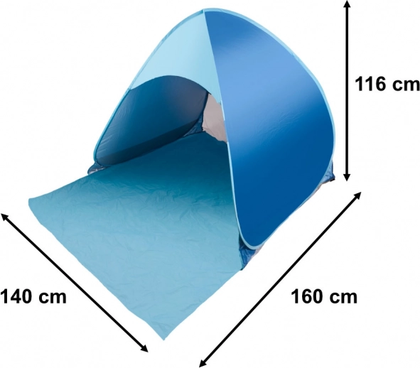 Tenda da spiaggia autoportante blu