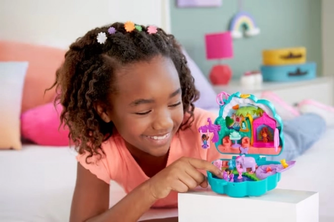 Polly Pocket Enchanted Peacock Garden Playset