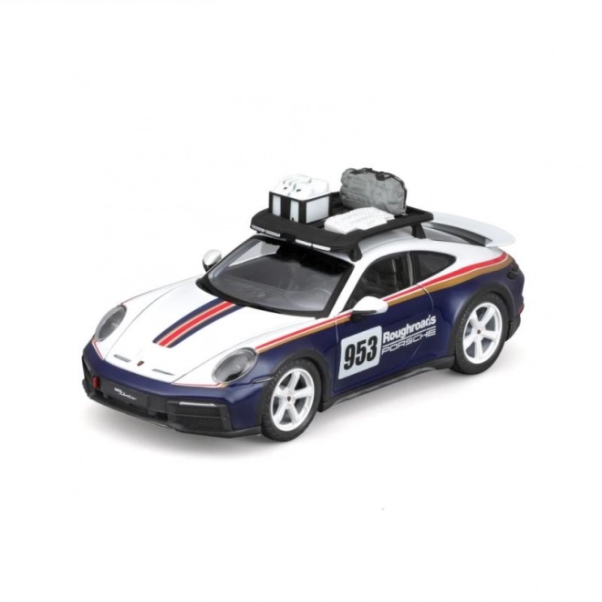 Bburago Porsche 911 Dakar Blue Model Car