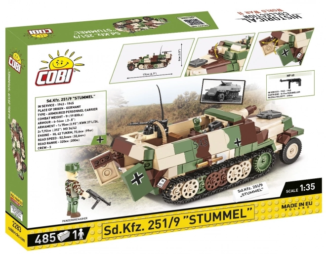 Sd.Kfz. 251/9 Stummel Armored Half-Track Model